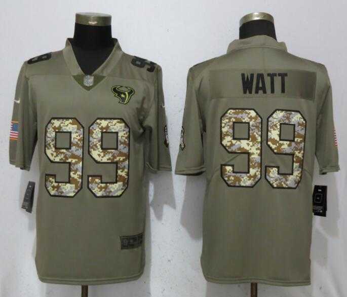 Nike Texans 99 J.J. Watt Olive Camo Salute to Service Limted Jersey,We sell and wholesale Nike Texans 99 J.J. Watt Olive Camo Salute to Service Limted Jersey on line form chian!